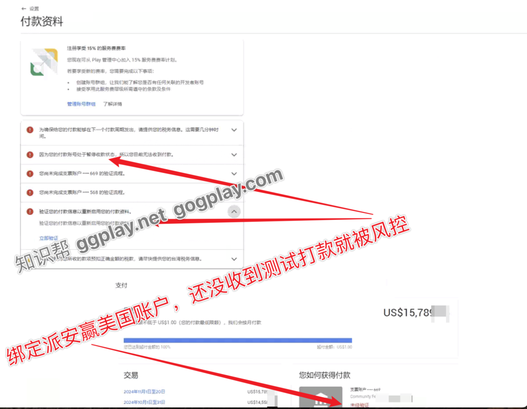 Google Play绑定派安赢p卡收款被暂停，虚拟银行账户被验证对账单如何解决？ - 知识帮